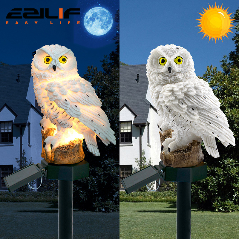 Outdoor Lighting Manufacturers - Solar light owl animal sculpture solar