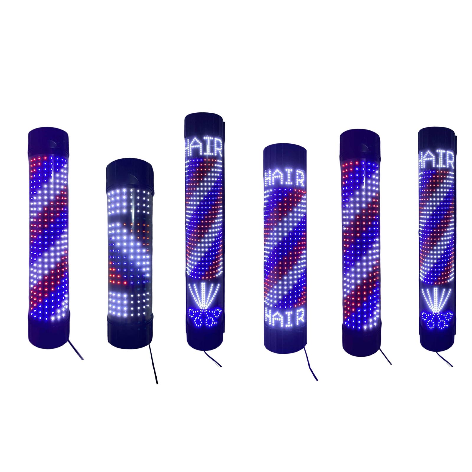 Xl Outdoor Lighting - Barber Pole LED Light Rotating Wall