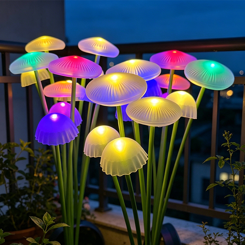 Outdoor Lighting Socket - Solar Jellyfish Mushroom Lights LED Outdoor