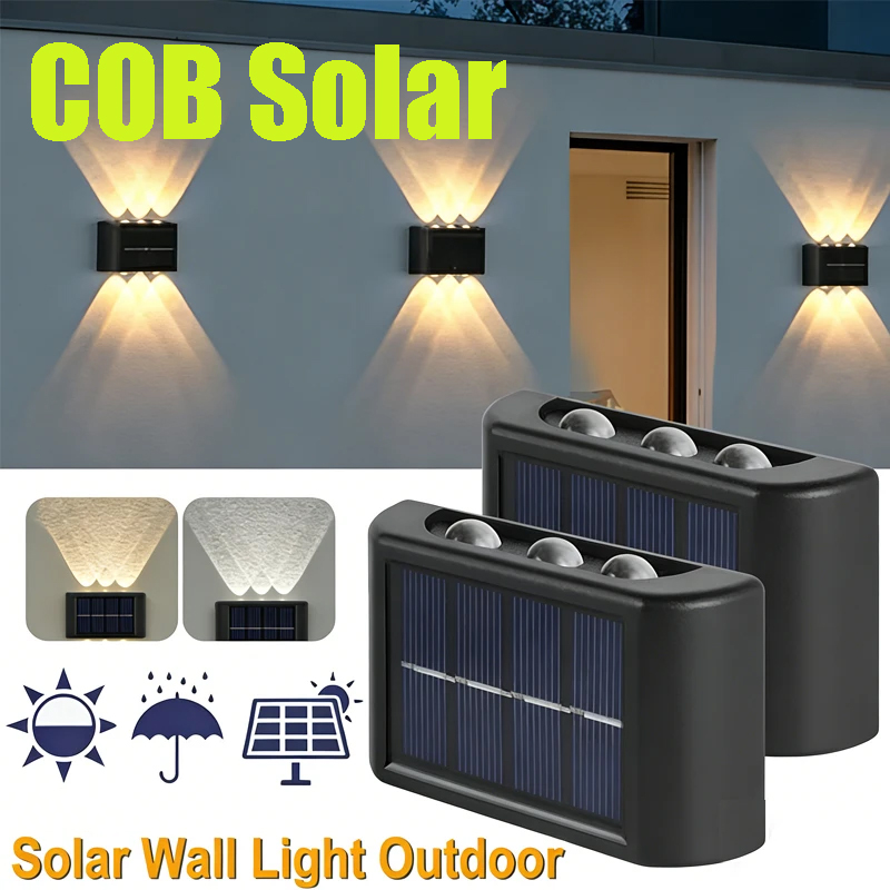 Outdoor Lighting Quality - COB Solar Wall Lamp Outdoor Waterproof