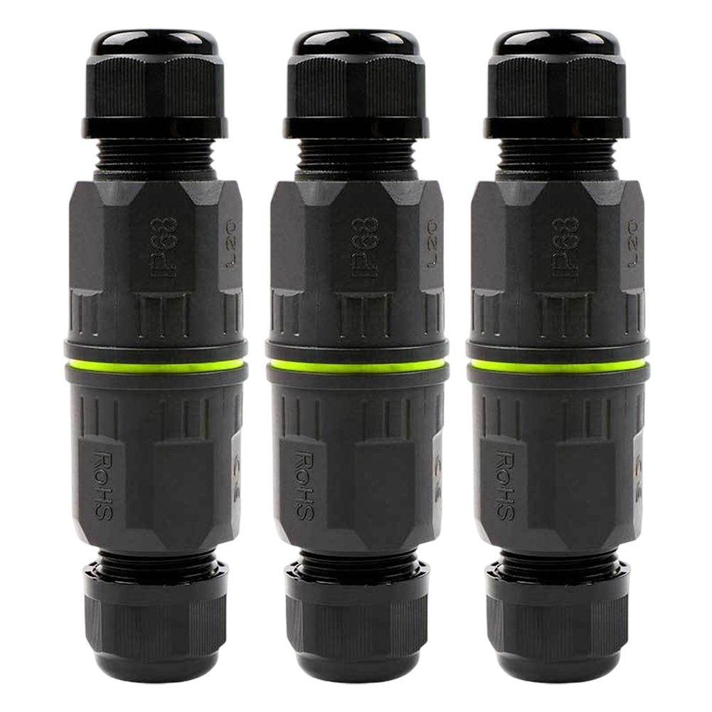 Outdoor Lighting Underground Wiring - 3Pcs IP68 Waterproof Cable Connector Screwless
