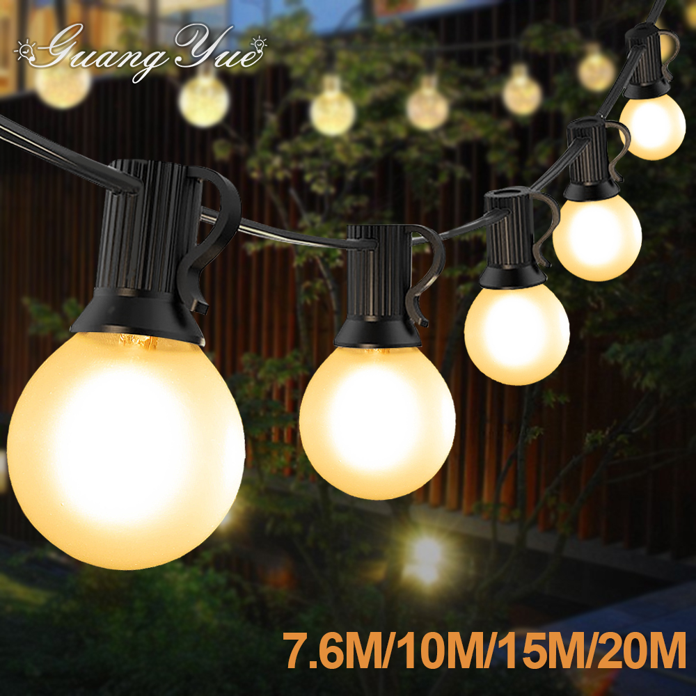 Outdoor Lighting Socket - Retro Led G40 Street Garland Light