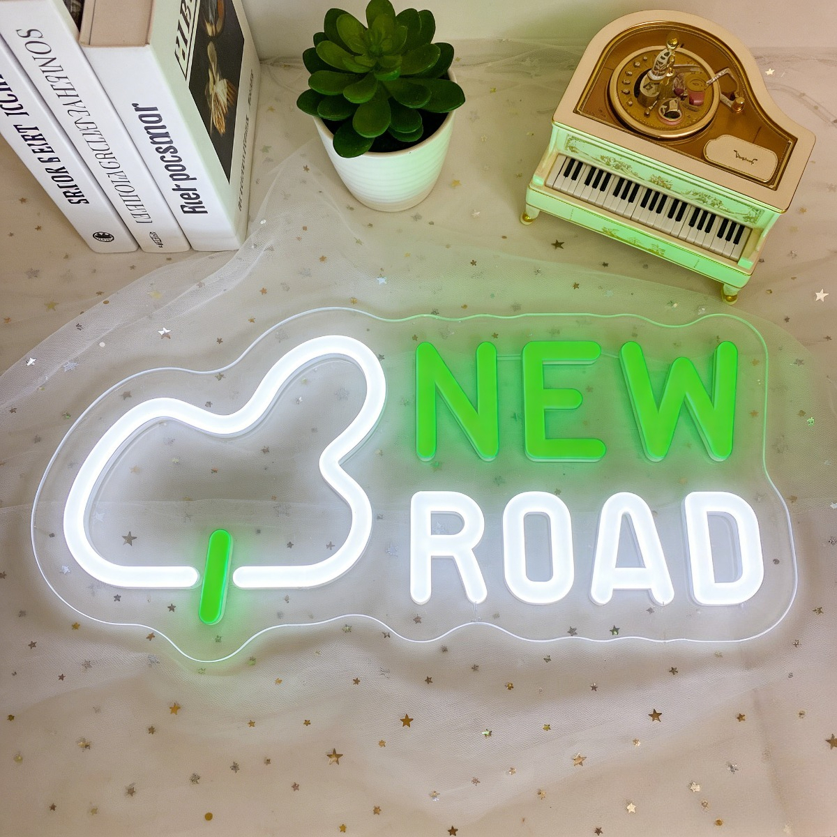 Outdoor Lighting Quotes - NEW ROAD Inspirational LED Neon Sign