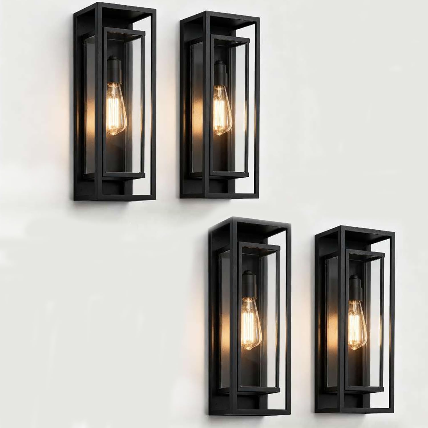 4Pack 18inch Outdoor Wall Ligh - Outdoor Lighting Socket のレビューと価格