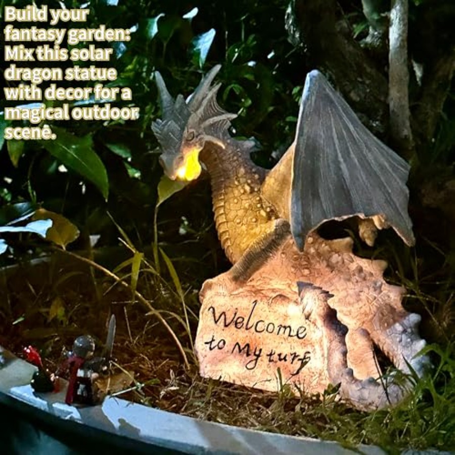 Garden Large Dragon Statue Sol - Outdoor Lighting Traditional のレビューと価格