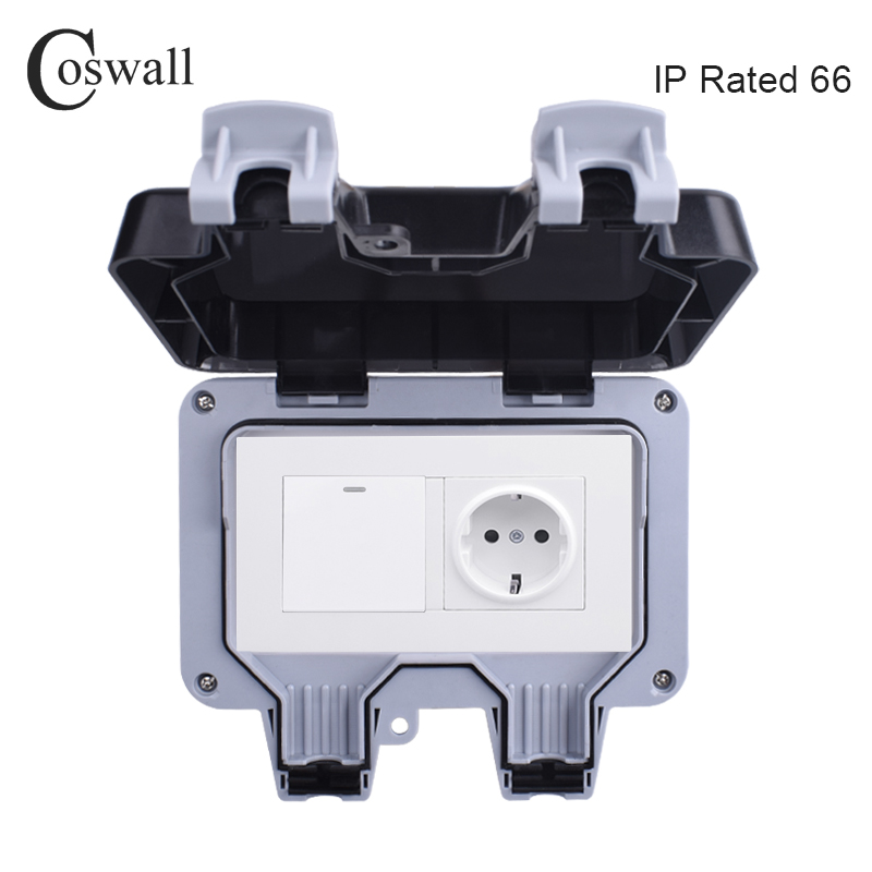 Coswall IP66 Weatherproof Wate - Outdoor Lighting Socket のレビューと価格