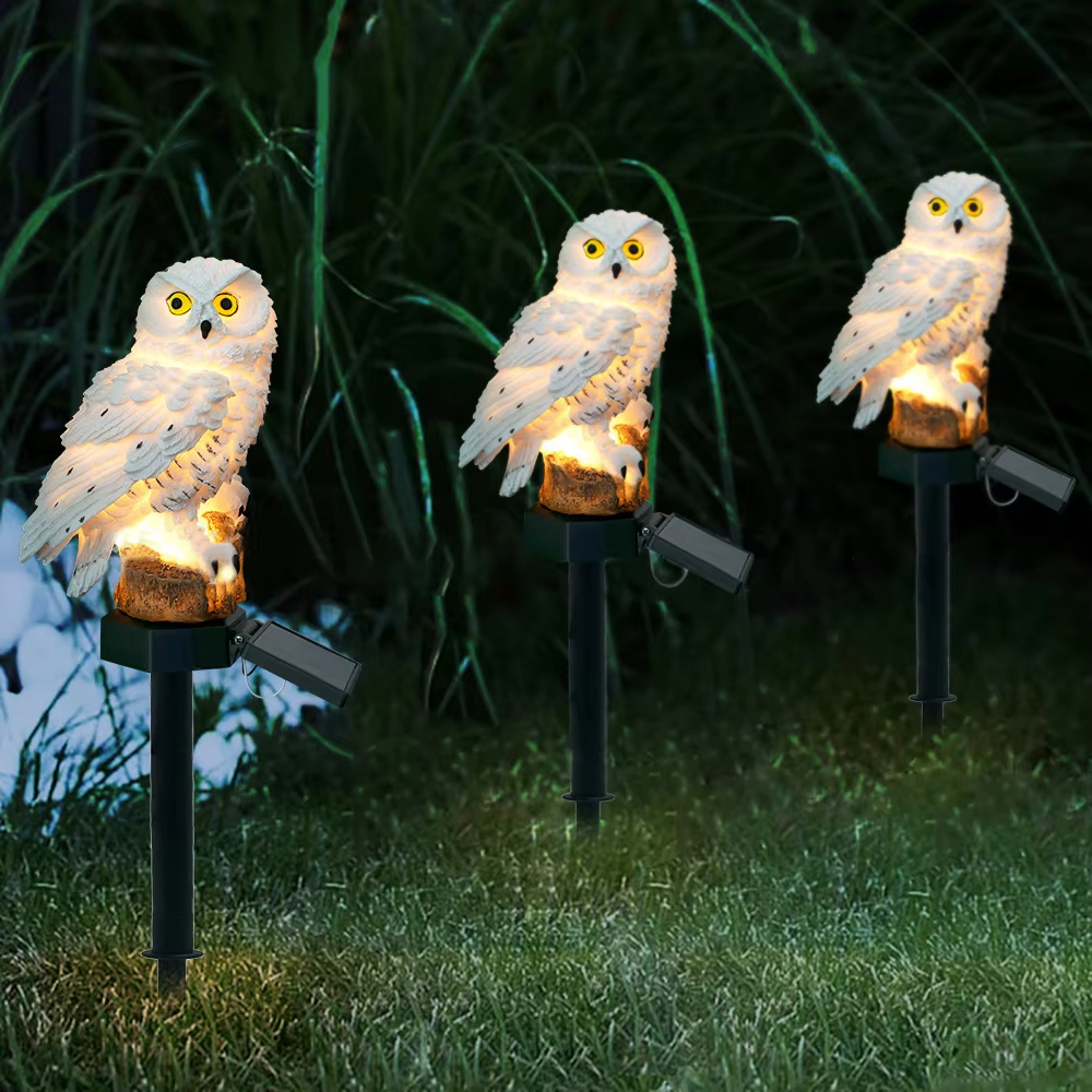 Solar light owl animal sculptu - Outdoor Lighting Manufacturers のレビューと価格