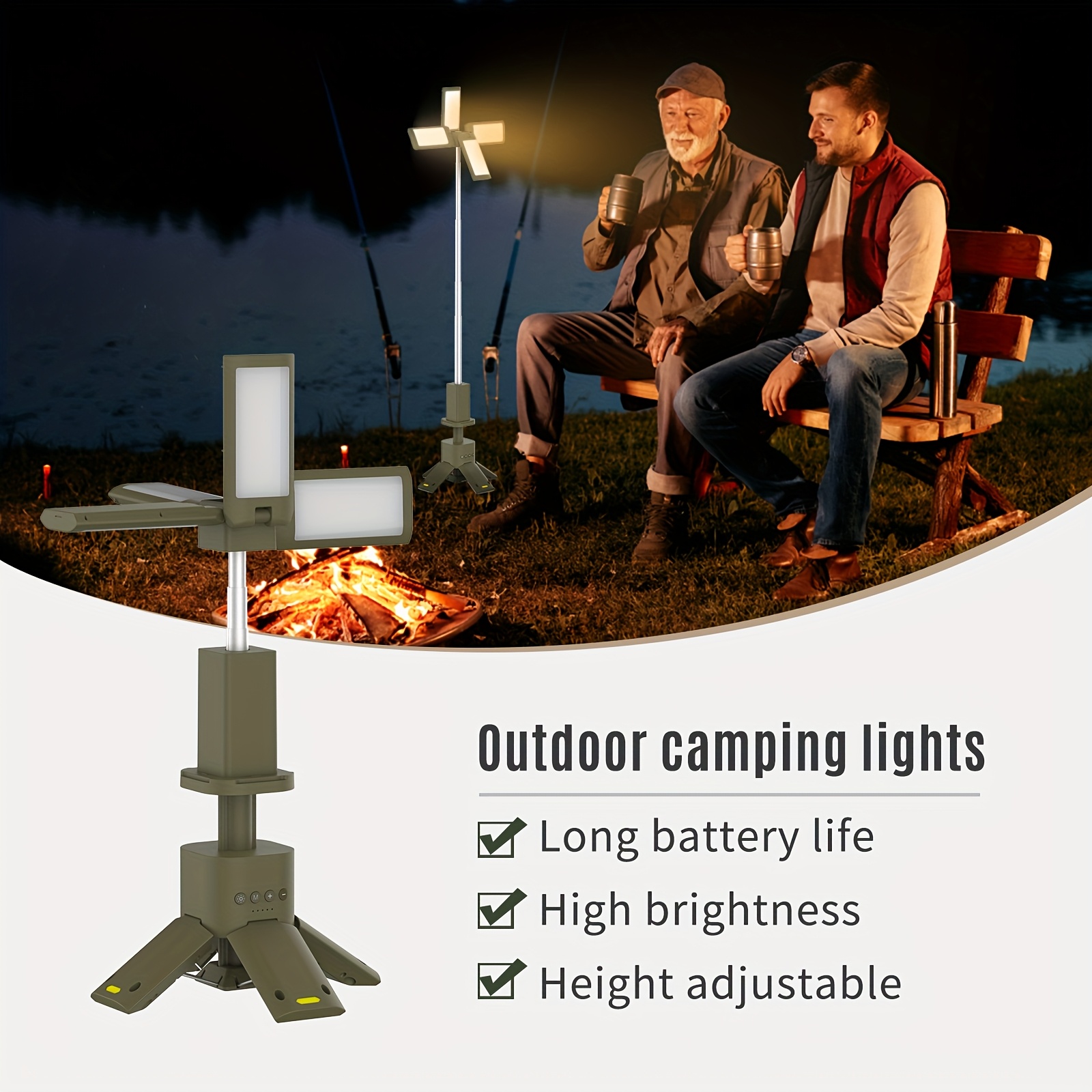 Camping Lantern, 14000mAh Rech - Outdoor Lighting Lanterns のレビューと価格
