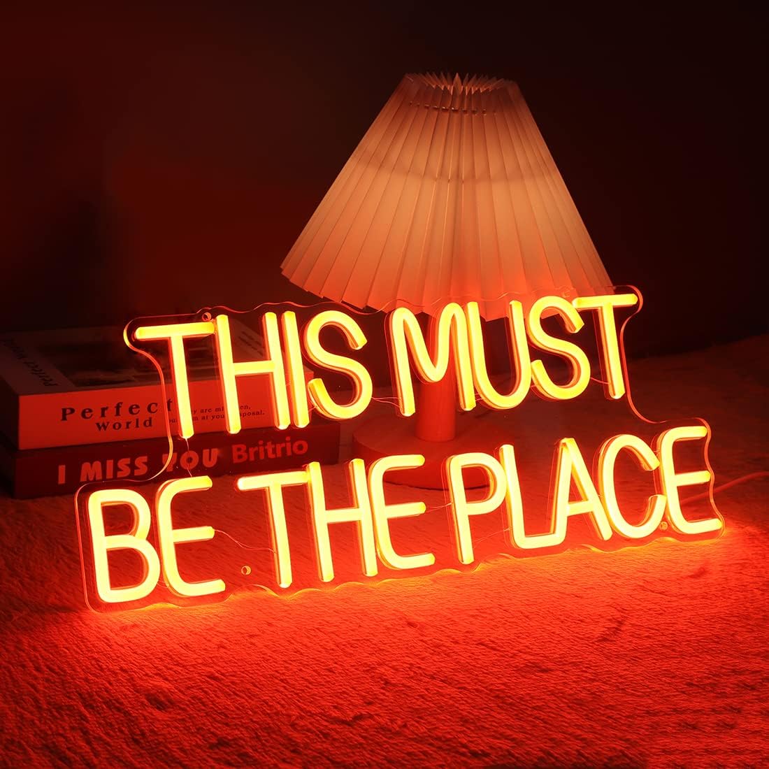 THIS MUST BE THE PLACE Neon Si - Outdoor Lighting Quotes のレビューと価格
