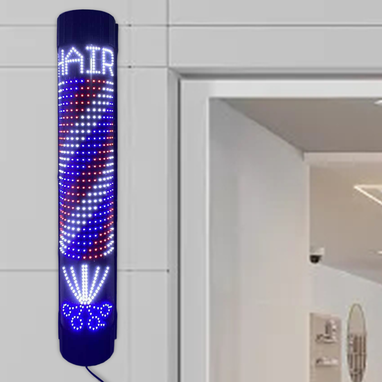 Barber Pole LED Light Rotating - Xl Outdoor Lighting のレビューと価格