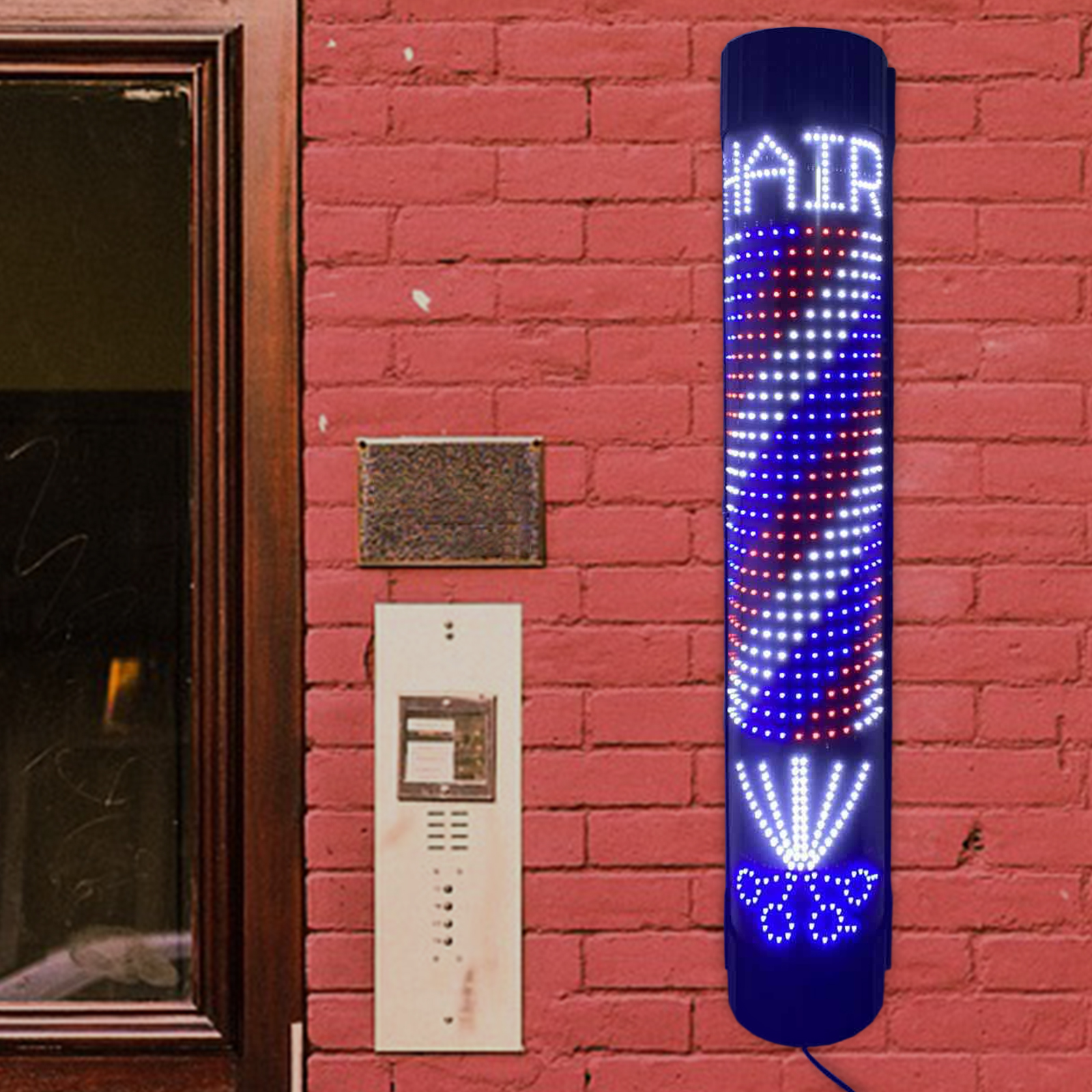 Barber Pole LED Light Rotating - Xl Outdoor Lighting のレビューと価格