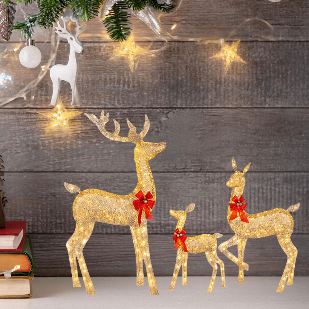 Lighted Christmas Deer Outdoor - Outdoor Lighting For Front Of House のレビューと価格
