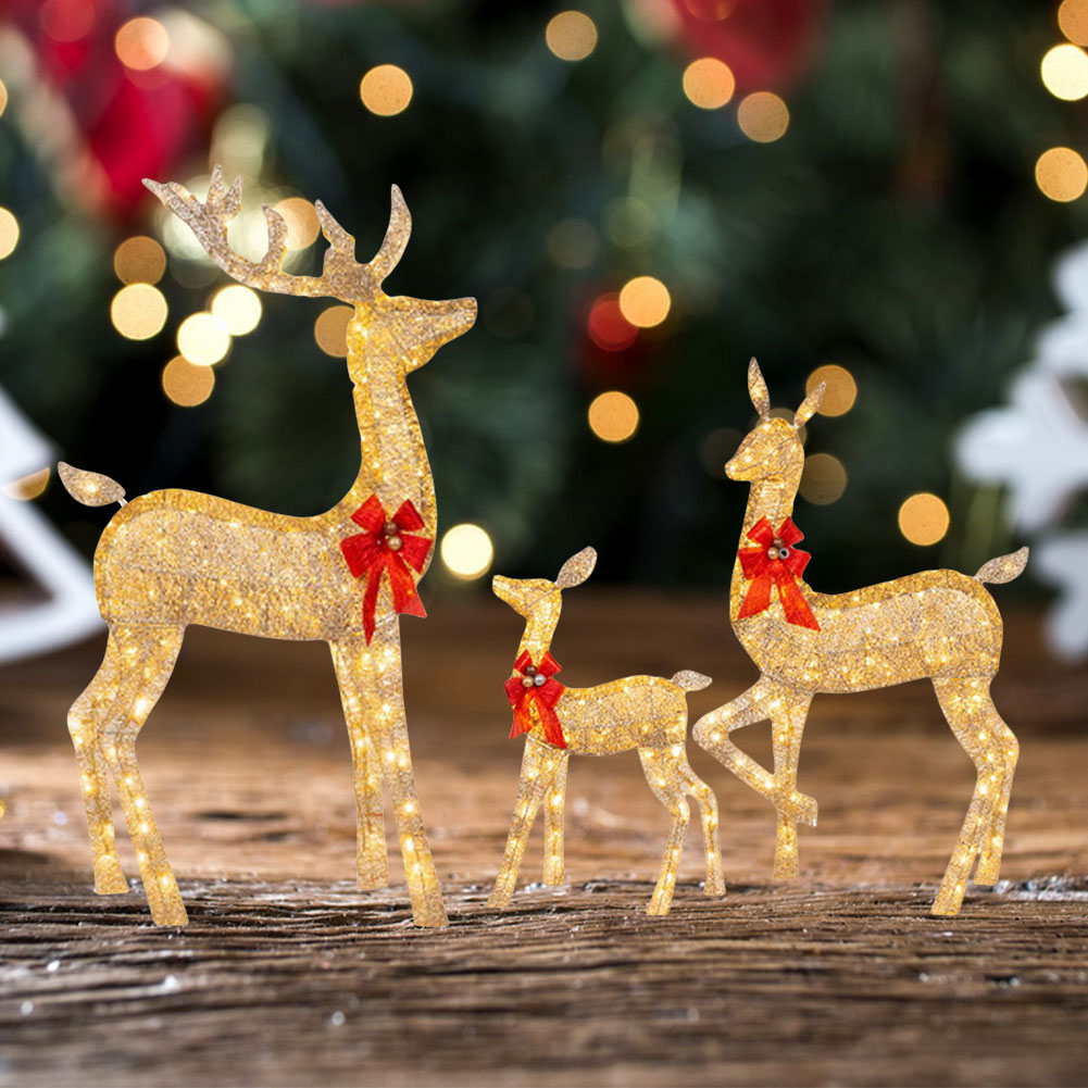 Lighted Christmas Deer Outdoor - Outdoor Lighting For Front Of House のレビューと価格