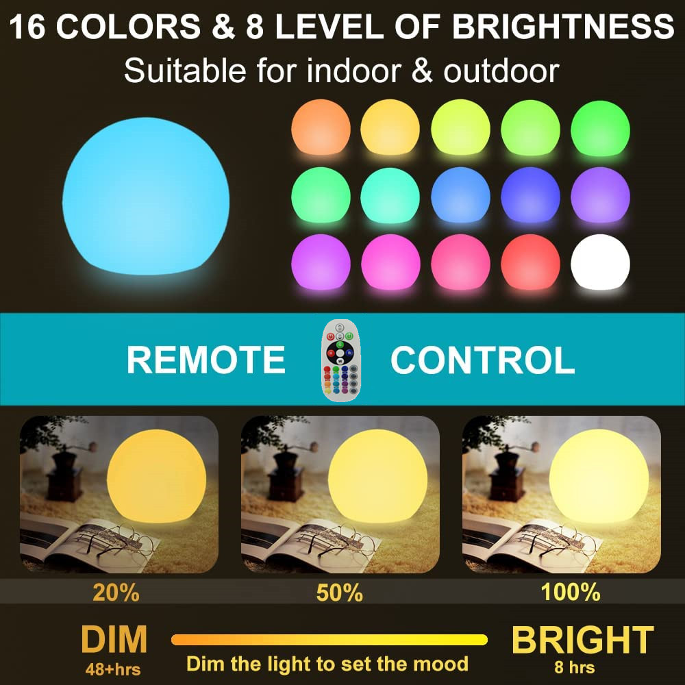 Rechargeable LED Glowing Ball  - Outdoor Lighting Manufacturers のレビューと価格