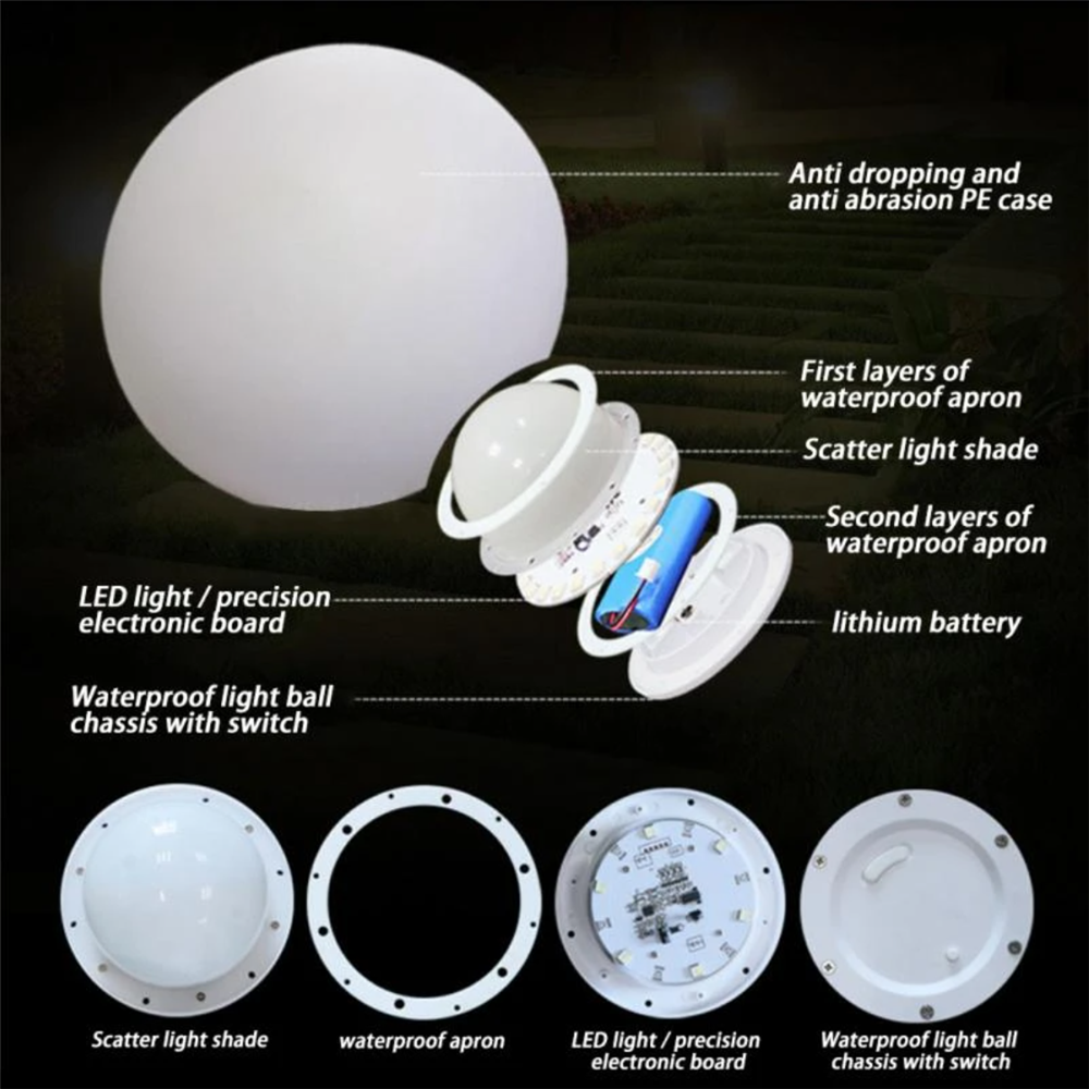Rechargeable LED Glowing Ball  - Outdoor Lighting Manufacturers のレビューと価格
