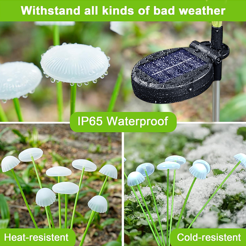 Solar Jellyfish Mushroom Light - Outdoor Lighting Socket のレビューと価格