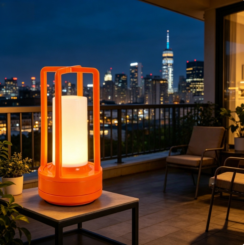 Modern Orange Cage Table Lamp  - Outdoor Lighting Modern のレビューと価格