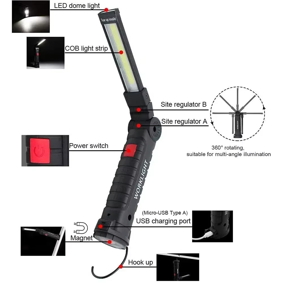Portable LED Flashlight with M - Outdoor Lighting Lanterns のレビューと価格