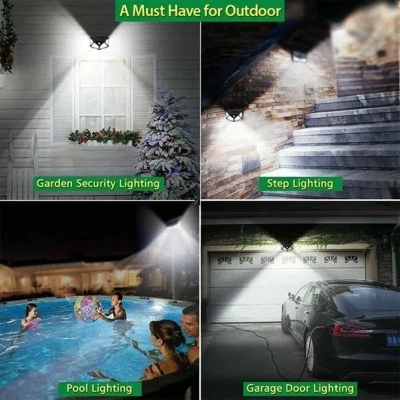 1/2/4PCS Motion Sensor Solar L - Xl Outdoor Lighting のレビューと価格