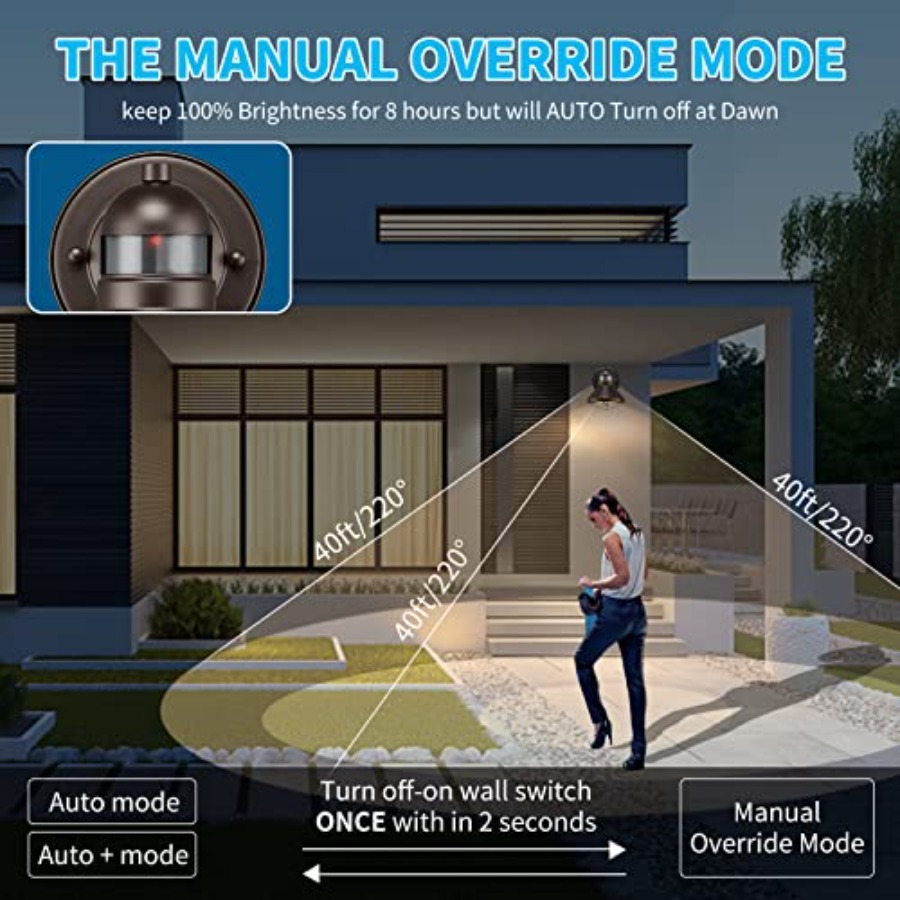 2 Pack Motion Sensor Outdoor L - Outdoor Lighting Lanterns のレビューと価格