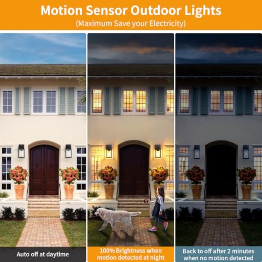 2 Pack Motion Sensor Outdoor L - Outdoor Lighting For Front Of House のレビューと価格