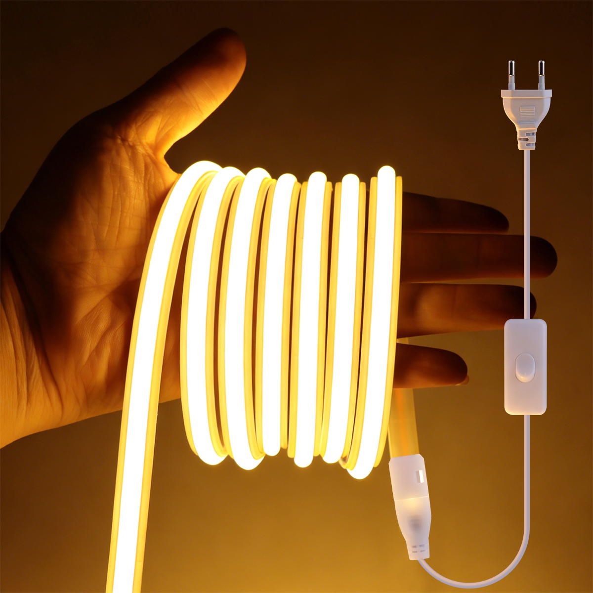 220V COB Led Strip High Densit - Outdoor Lighting Socket のレビューと価格