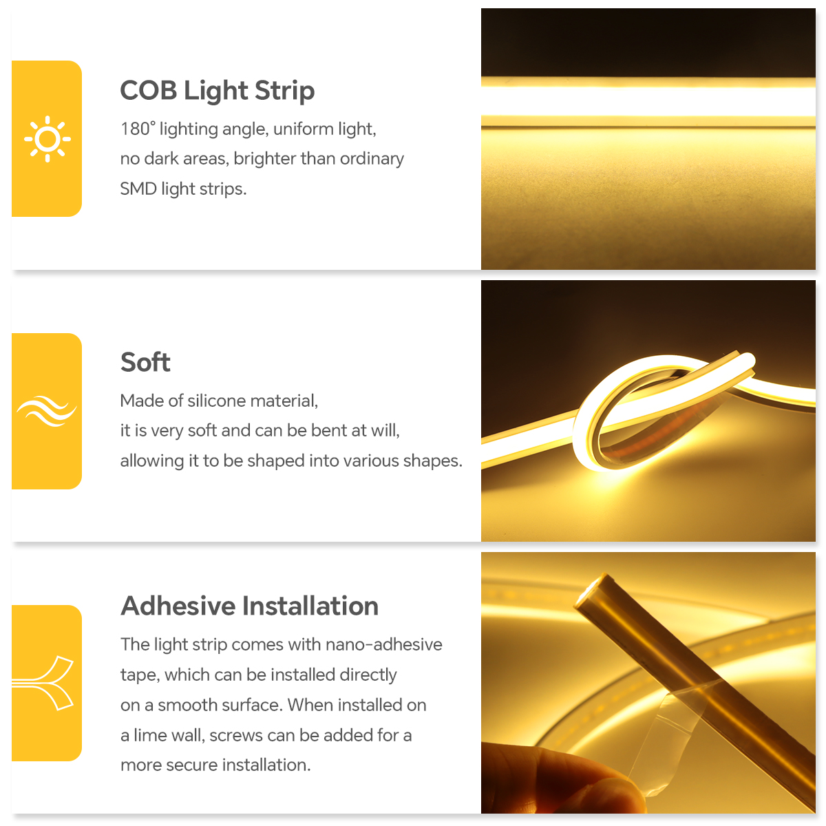 220V COB Led Strip High Densit - Outdoor Lighting Socket のレビューと価格