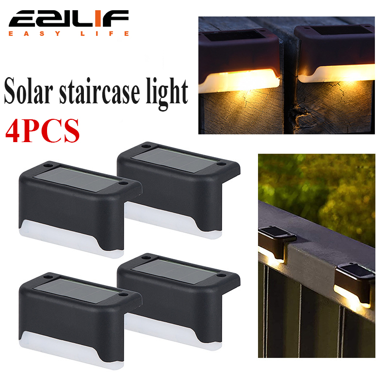 4PCS Solar Deck Light Outdoor  - Outdoor Lighting Traditional のレビューと価格