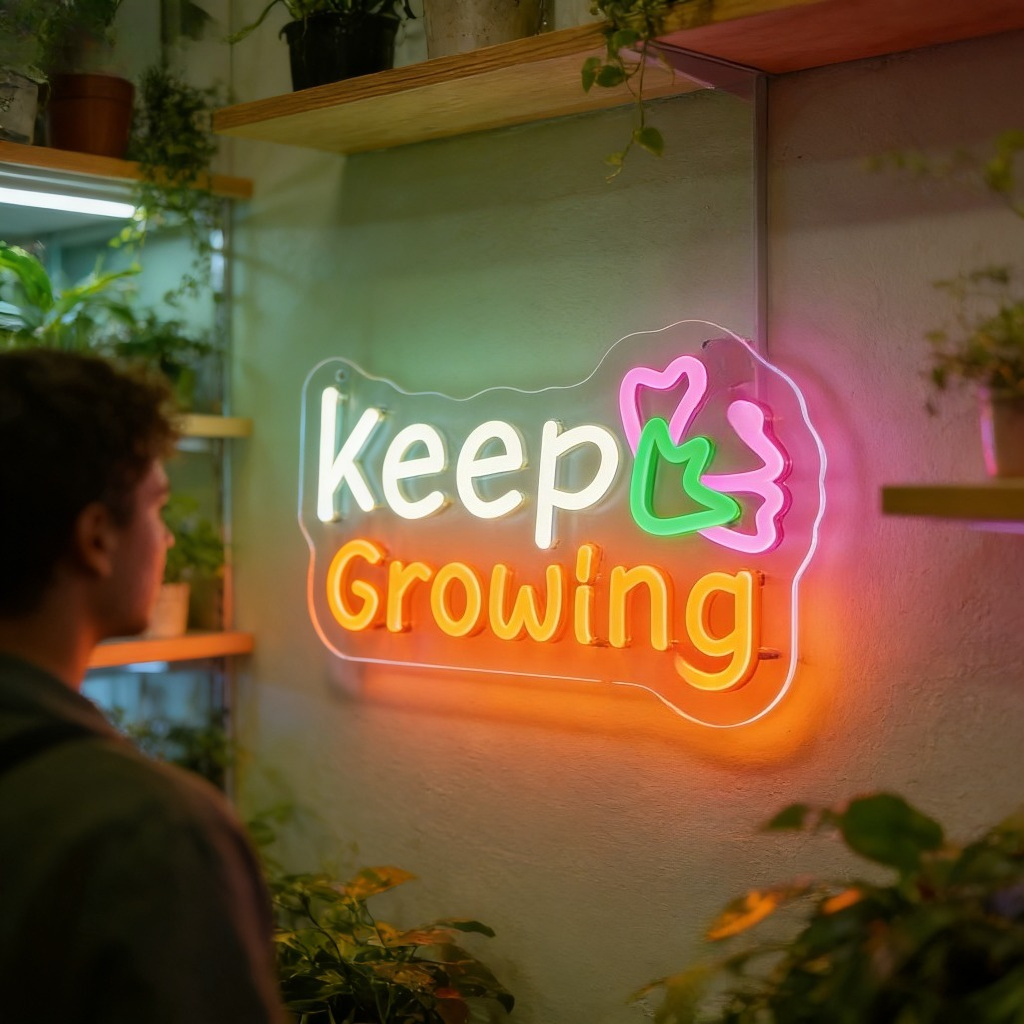 Keep Growing Motivational LED  - Outdoor Lighting Quotes のレビューと価格