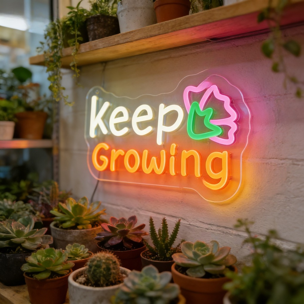 Keep Growing Motivational LED  - Outdoor Lighting Quotes のレビューと価格