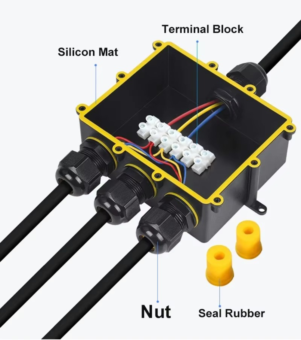 4Way 1In3Out IP68 Waterproof 4 - Outdoor Lighting Underground Wiring のレビューと価格