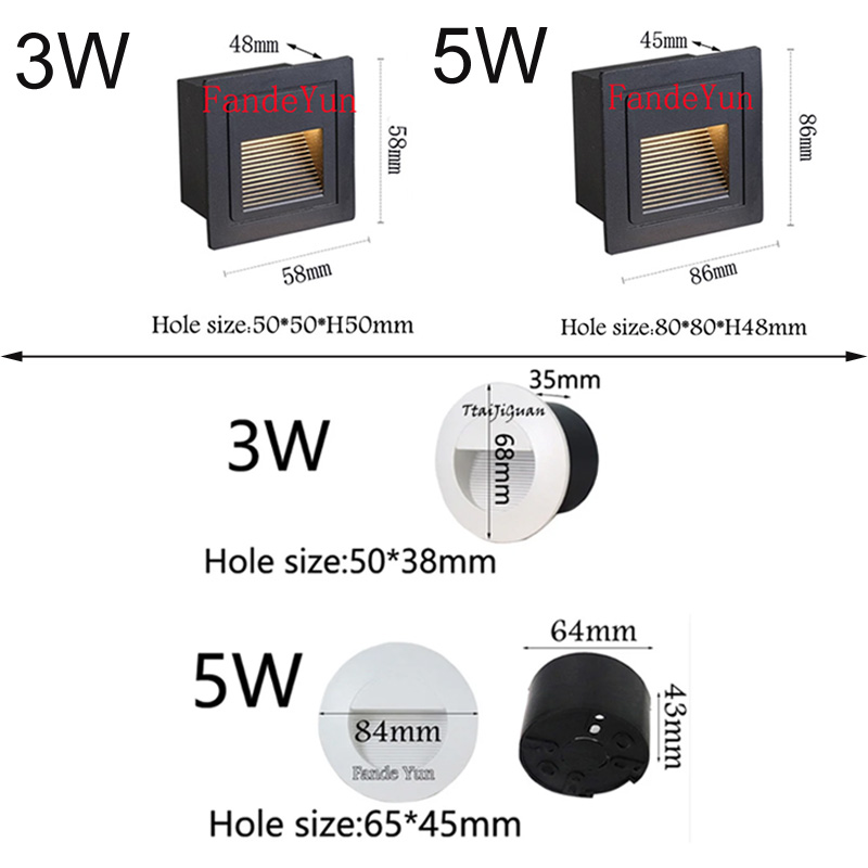 Dimmable 3W 5W Recessed LED Ou - Xl Outdoor Lighting のレビューと価格