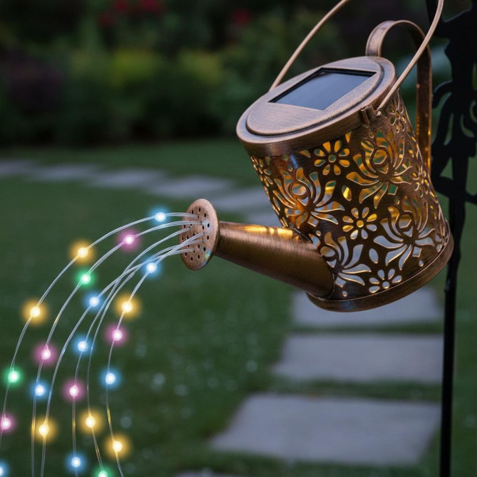 Solar Fairy Watering Can Light - Outdoor Lighting Modern のレビューと価格