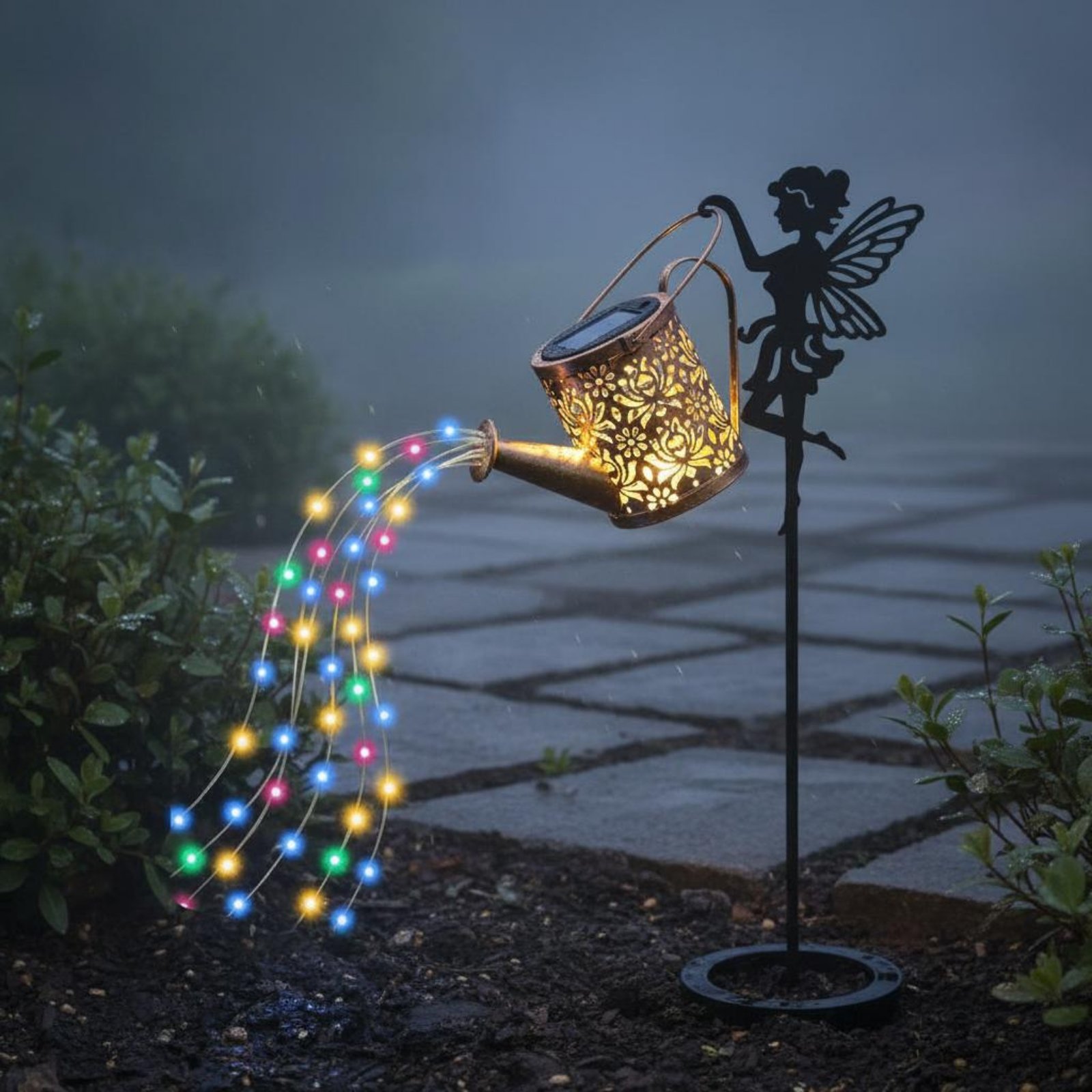 Solar Fairy Watering Can Light - Outdoor Lighting Modern のレビューと価格
