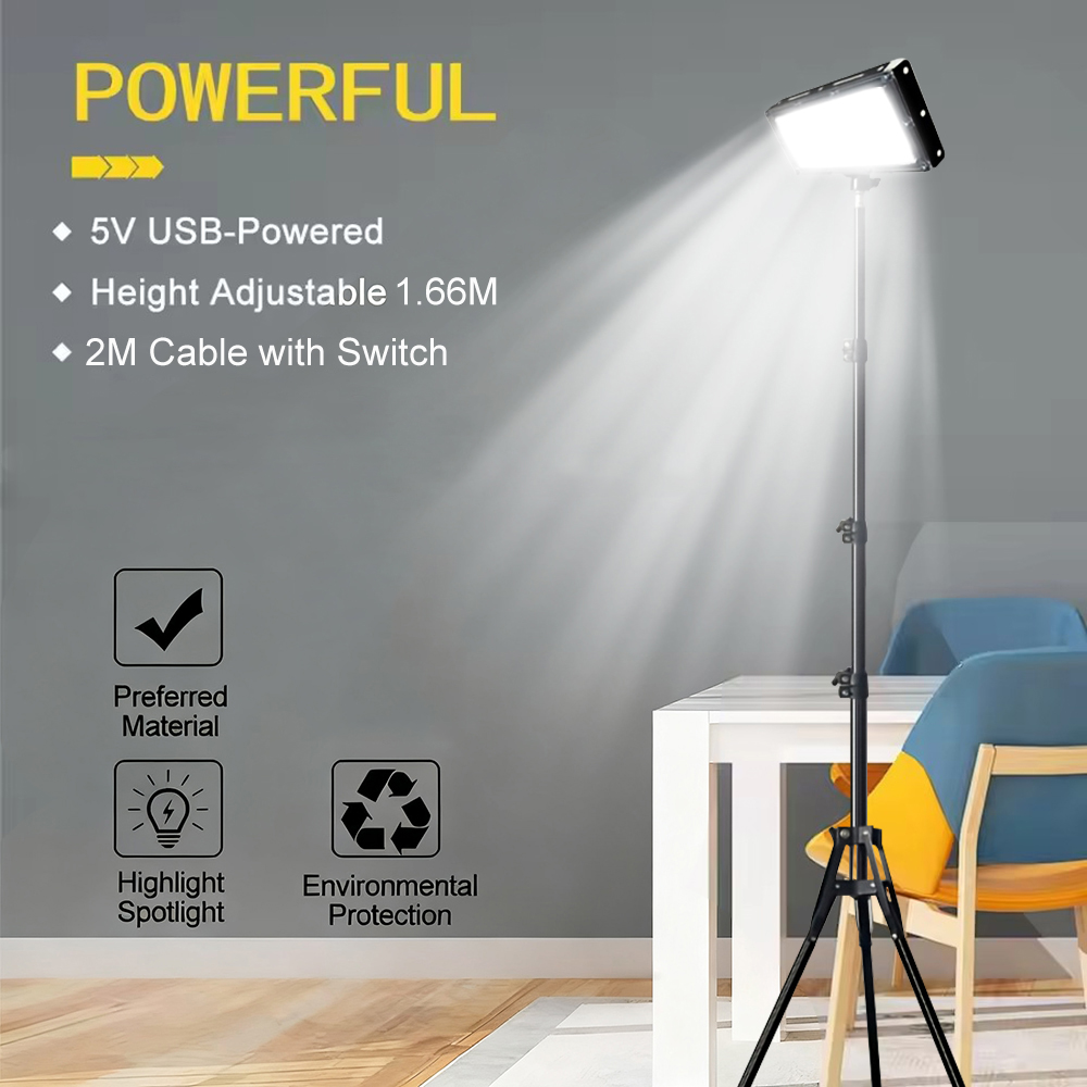 LED Work Lights with Stand, 3  - Outdoor Lighting Modern のレビューと価格