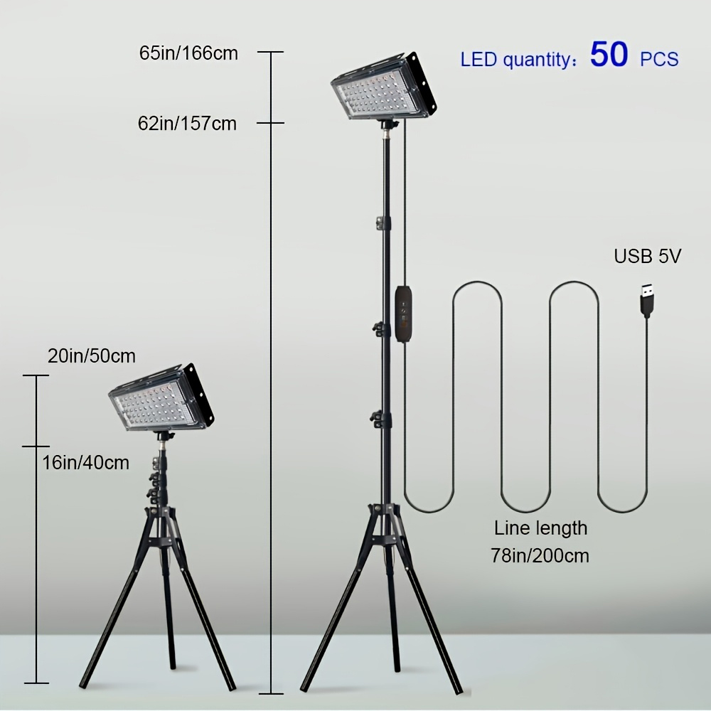 LED Work Lights with Stand, 3  - Outdoor Lighting Modern のレビューと価格