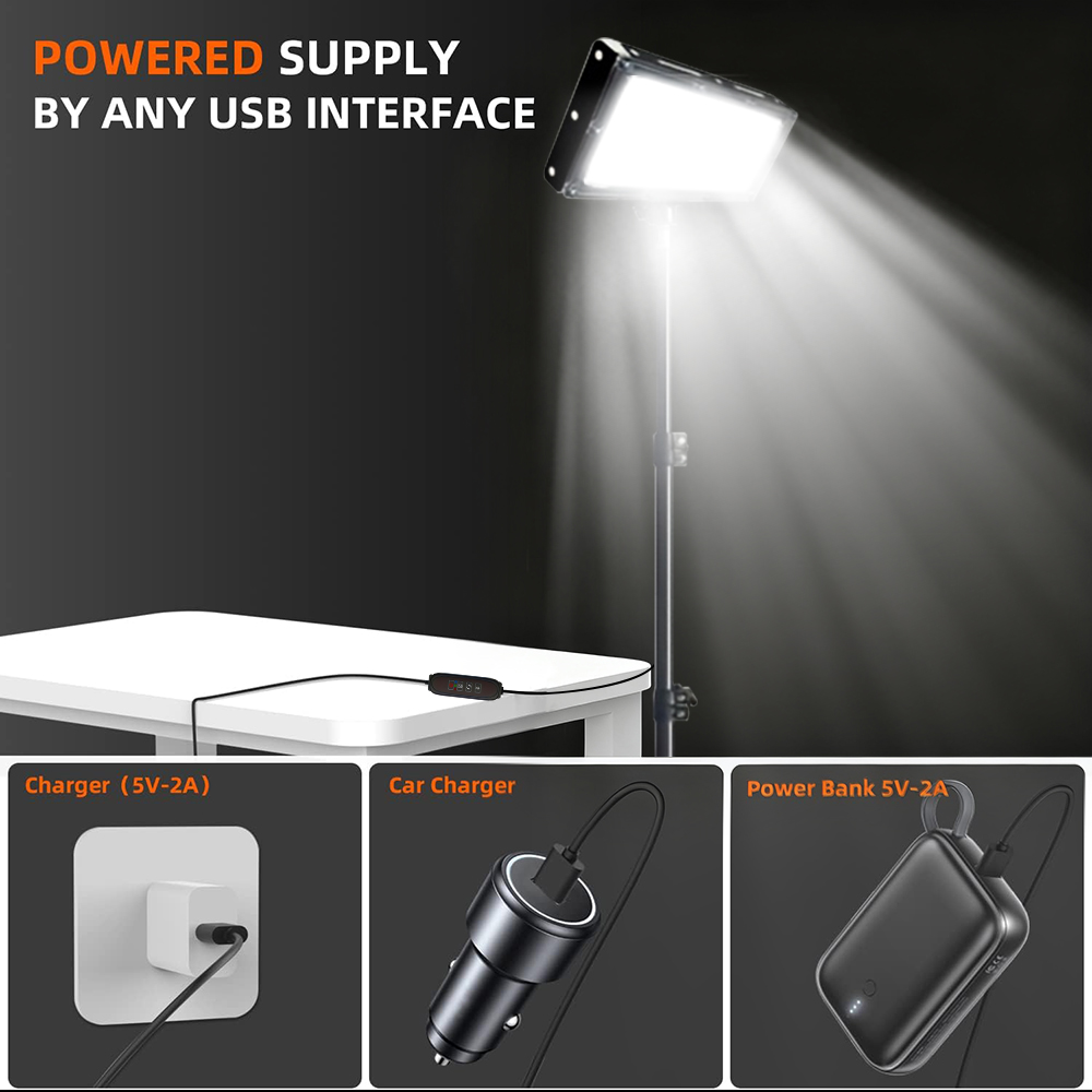 LED Work Lights with Stand, 3  - Outdoor Lighting Modern のレビューと価格