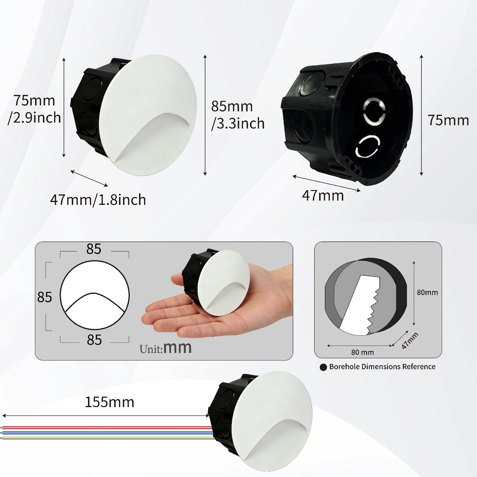 Led Stair Light Step Lights 3W - Xl Outdoor Lighting のレビューと価格