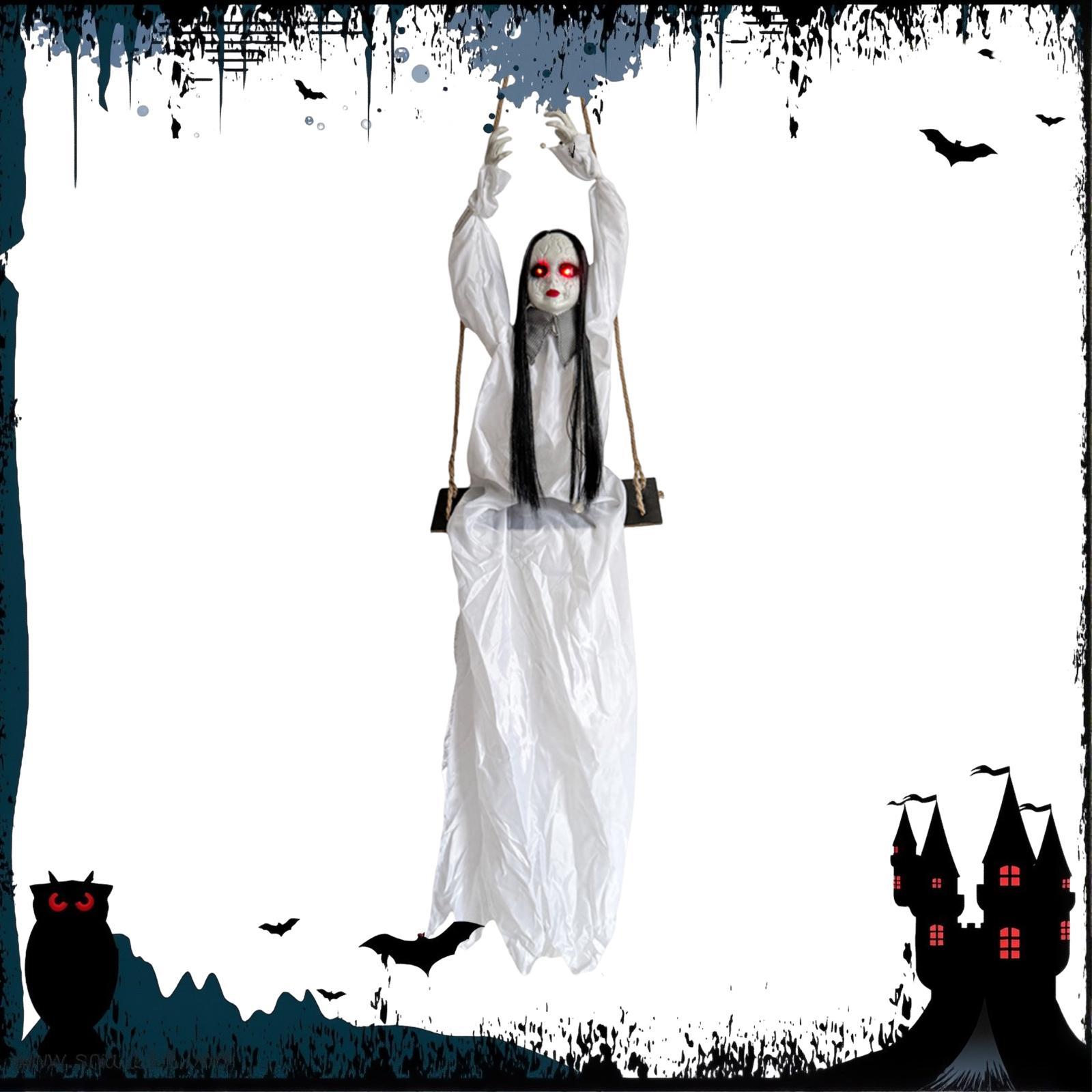Halloween Hanging Ghost Decora - Outdoor Lighting For Front Of House のレビューと価格