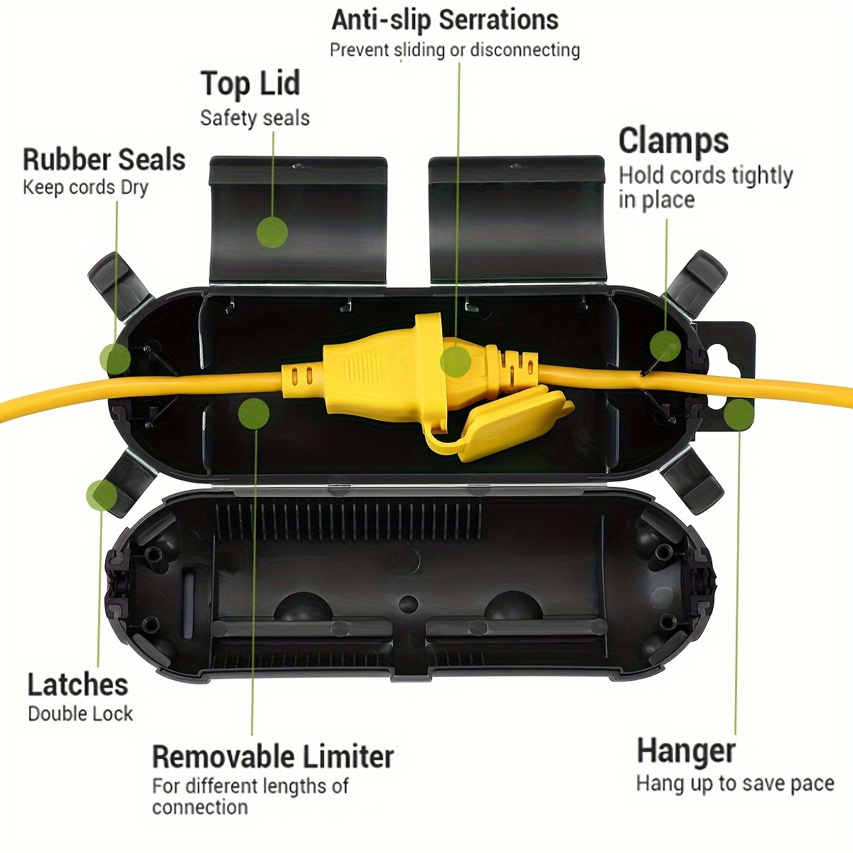 Extension Cord Plug Connection - Outdoor Lighting Socket のレビューと価格