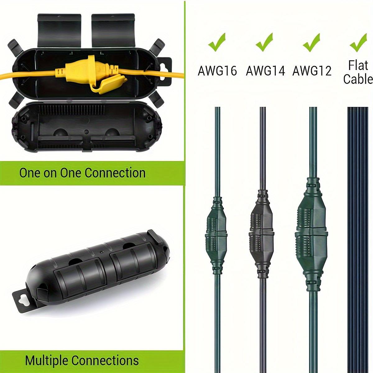 Extension Cord Plug Connection - Outdoor Lighting Socket のレビューと価格