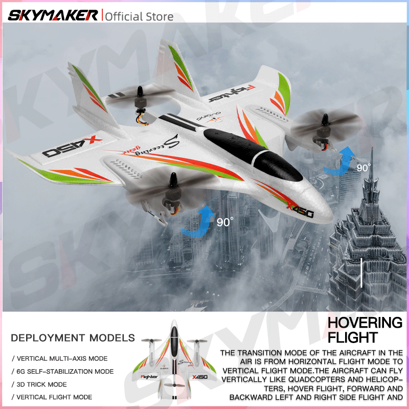 Wltoys XKS X450 RC Airplane 2. - Outdoor Lighting Socket のレビューと価格