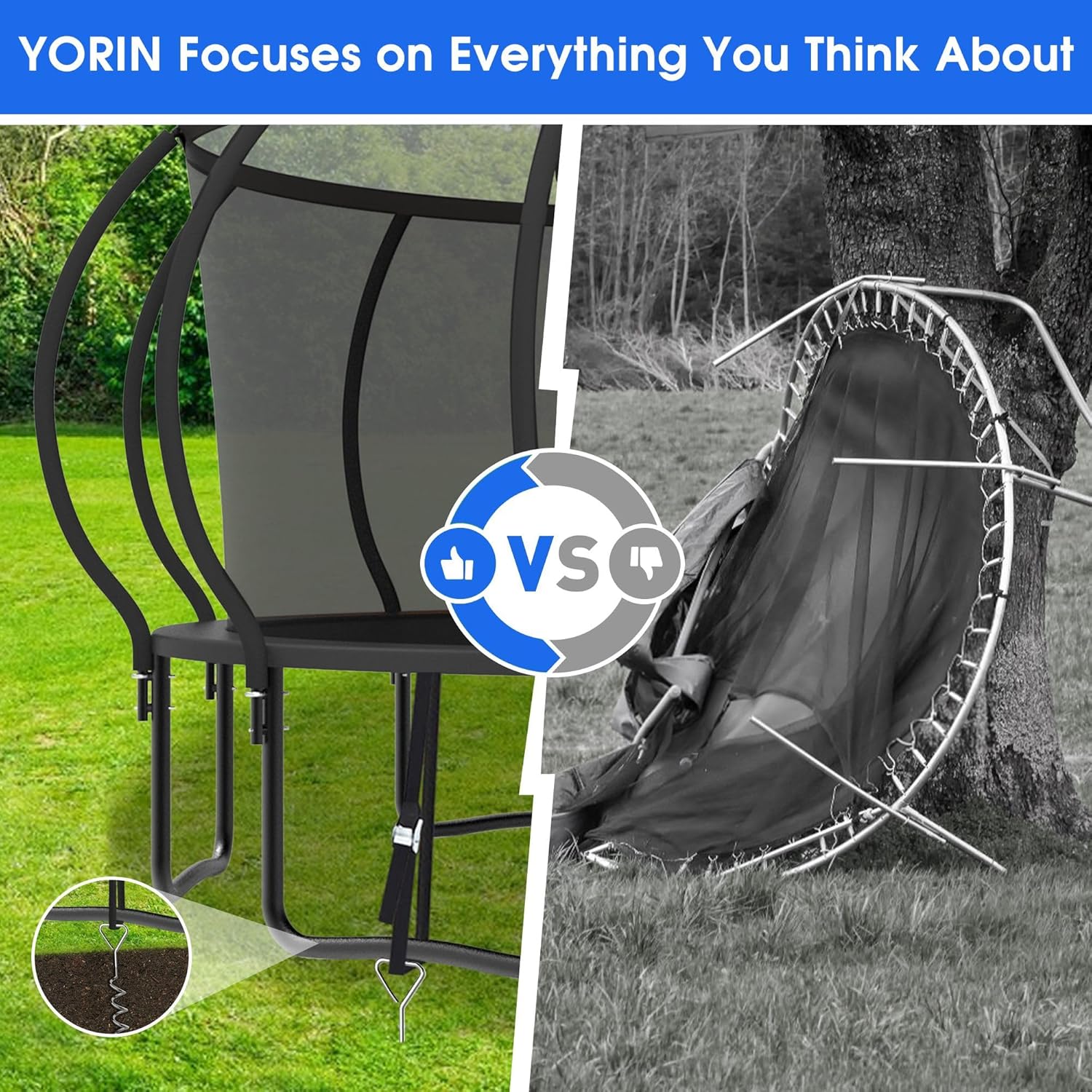 Large Outdoor Trampoline with  - Outdoor Lighting Modern のレビューと価格
