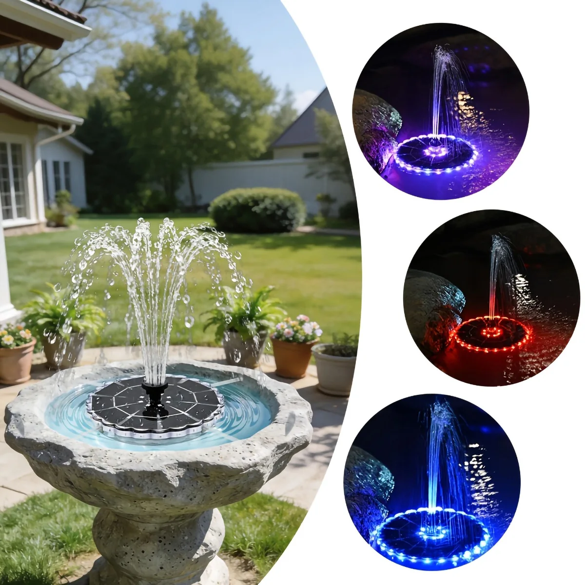 3.5W Outdoor Solar Fountain fo - Outdoor Lighting Traditional のレビューと価格