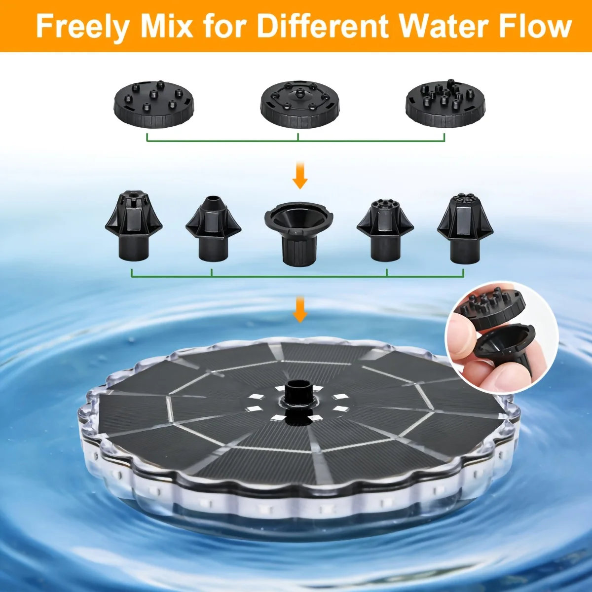 3.5W Outdoor Solar Fountain fo - Outdoor Lighting Traditional のレビューと価格