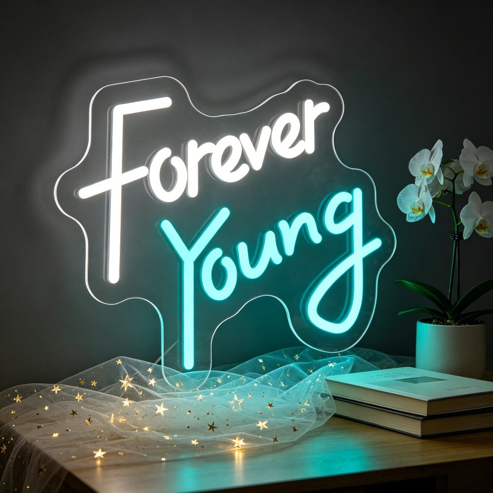Forever Young Neon Sign LED Wa - Outdoor Lighting Quotes のレビューと価格
