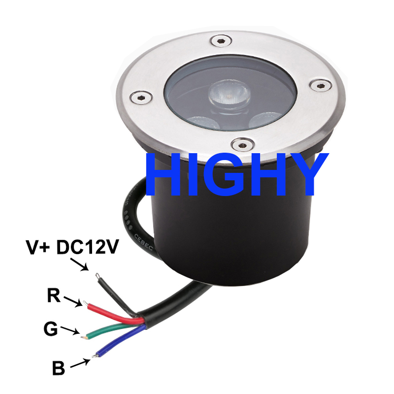 4-wire RGB LED Underground Lig - Outdoor Lighting Underground Wiring のレビューと価格