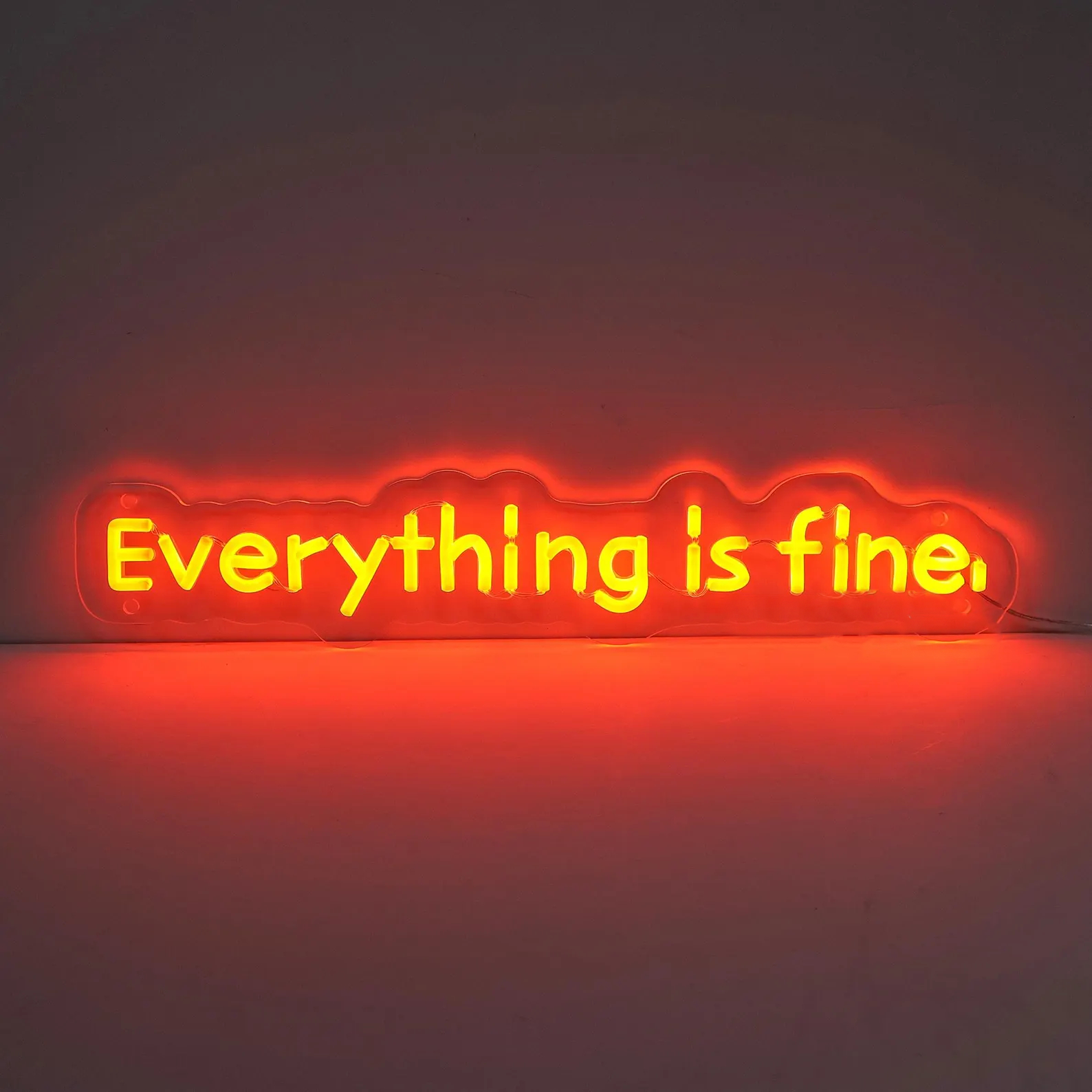 Everything Is Fine Neon Sign,  - Outdoor Lighting Quotes のレビューと価格