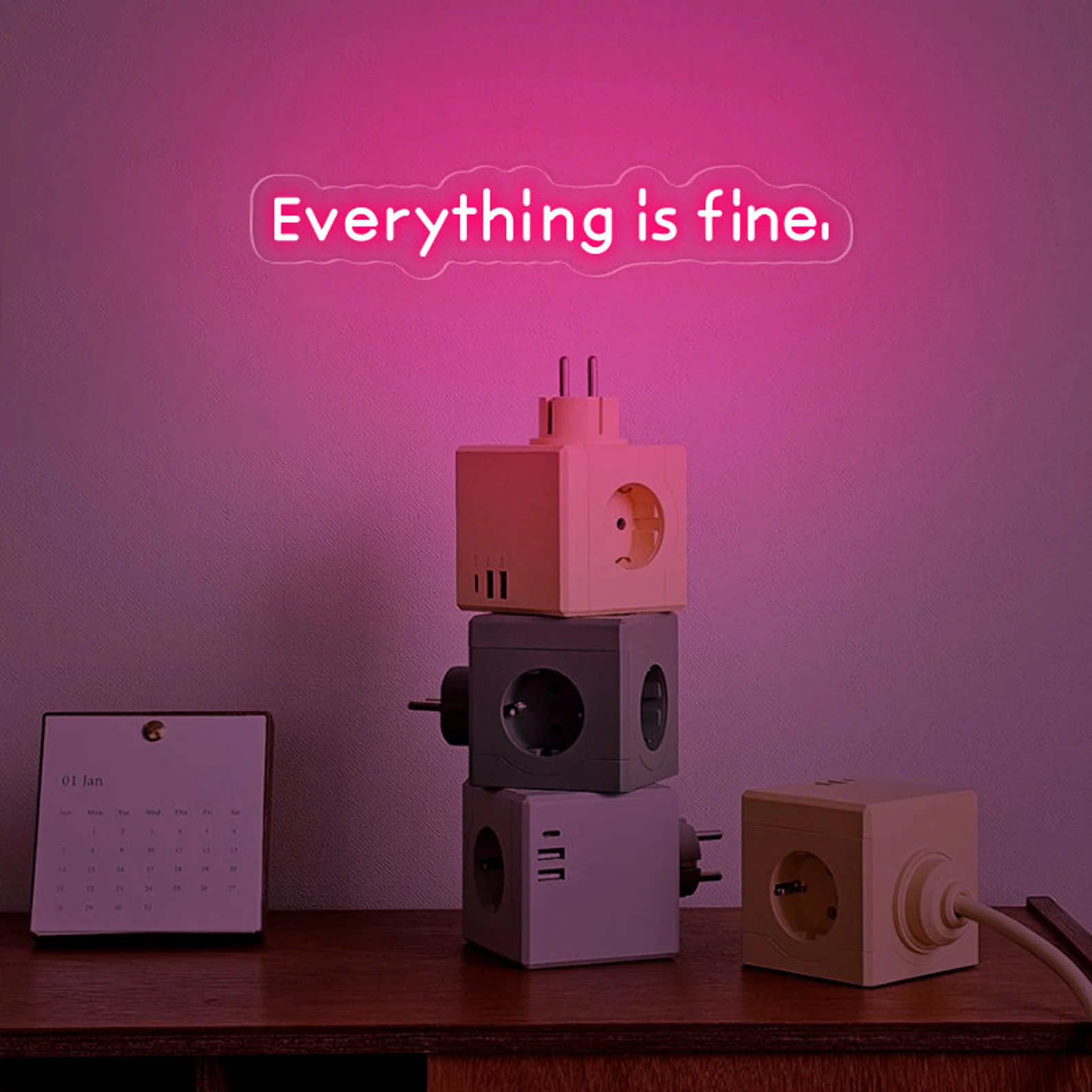 Everything Is Fine Neon Sign,  - Outdoor Lighting Quotes のレビューと価格