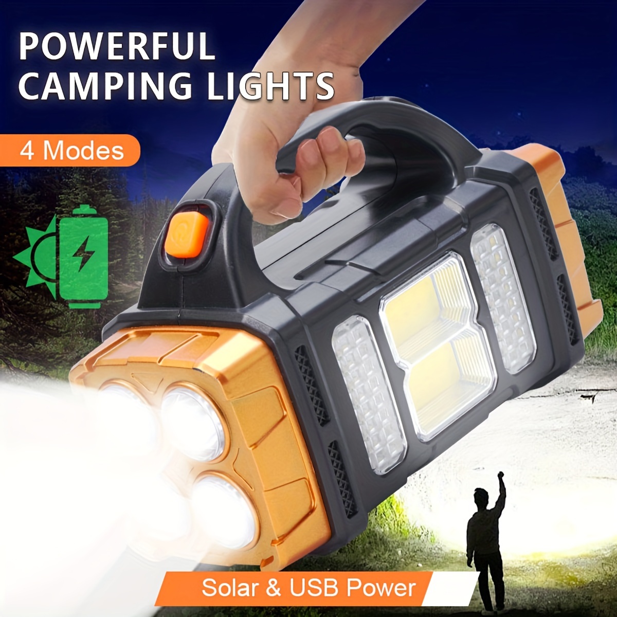 New Upgrade Rechargeable High  - Outdoor Lighting Quality のレビューと価格